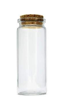 Tall glass empty container Stock Photos