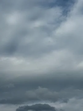 Tall Gray Cloud Column Against Sky Stock Photos