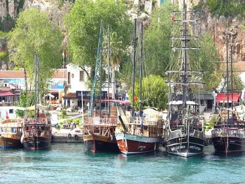 A tall master schooner sails on the high seas. Stock Footage 76523485