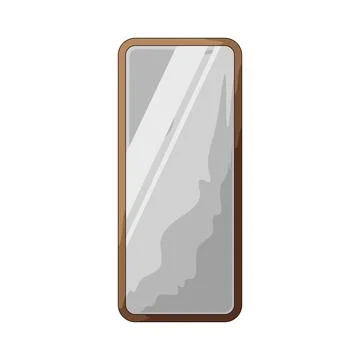 Tall mirror illustration Stock Illustration