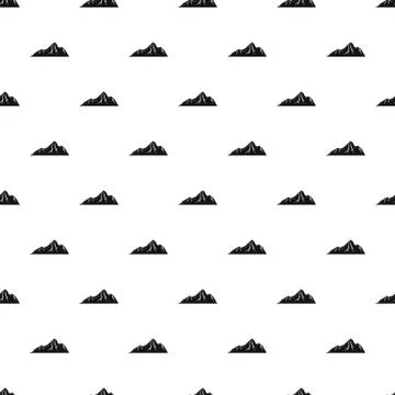 Tall mountain pattern seamless vector Stock Illustration