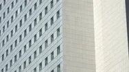 Tall Office Building Exterior, Panning Stock Footage