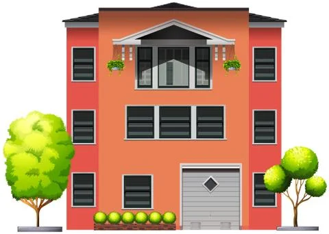 A tall office building Ilustración de archivo