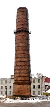 Tall red brick tower Stock Photos