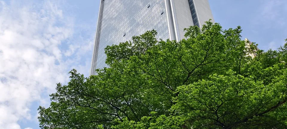 Tall reflective skyscraper Stock-Fotos