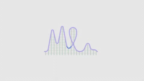 Tall roller coaster with loop and steep drops 2D cartoon animation Stock Footage 347367480