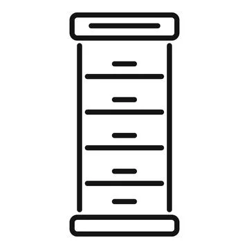 Tall server storing important data Stock Illustration