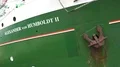 Tall ship body impression Alexander von Humboldt II with rusty anchor 4k or 4k+ Resolution