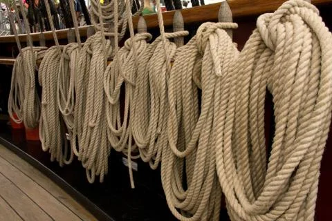 Tall ship rigging Stock Photos