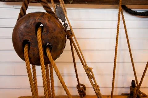 Tall ship rigging Stock Photos