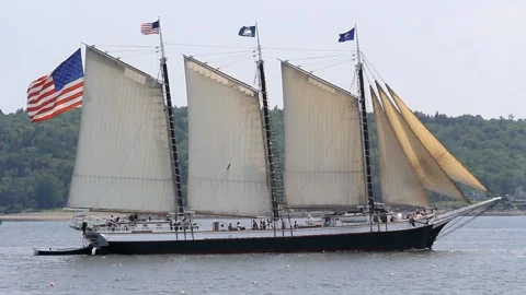 Tall Ship Windjammer Parade Stock Footage 172603841