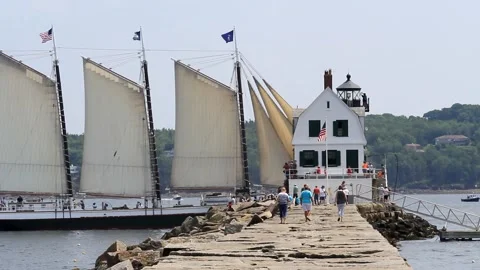 Tall Ship Windjammer Parade Stock Footage 172604374
