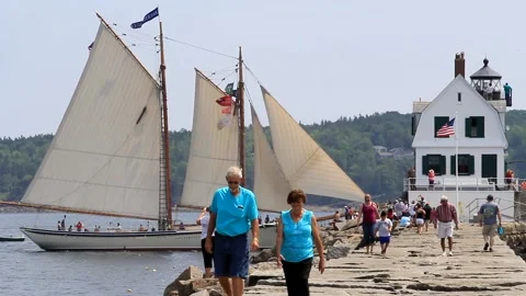 Tall Ship Windjammer Parade Stock Footage 172605095
