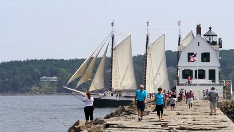 Tall Ship Windjammer Parade Stock Footage 172605270
