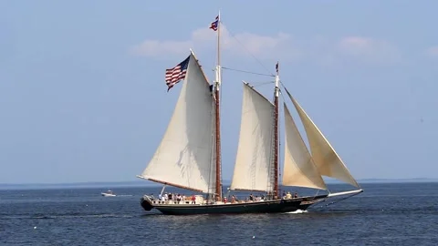 Tall Ship Windjammer Parade Stock Footage 172609169