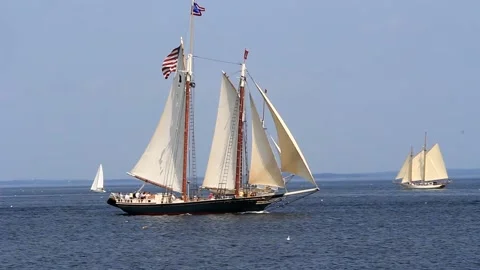 Tall Ship Windjammer Parade Stock Footage 172609216