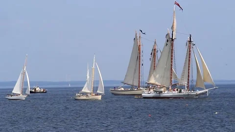 Tall Ship Windjammer Parade Stock Footage 172609599