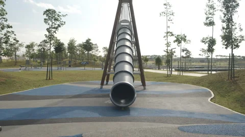 Tall slide Stock Footage 251529847