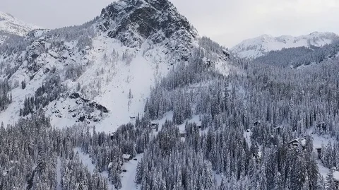 Tall Snowy mountain, Stock Footage 85148541