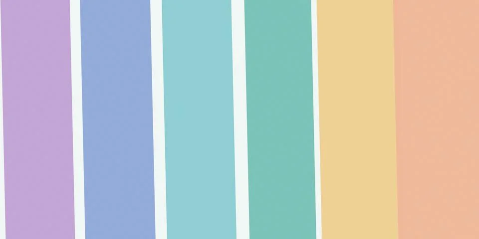 Tall softly colored panels form a clean contemporary composition with subtl.. Stock Illustration