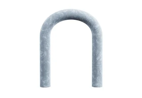 Tall stone archway with rounded top for architectural design Ilustración de archivo