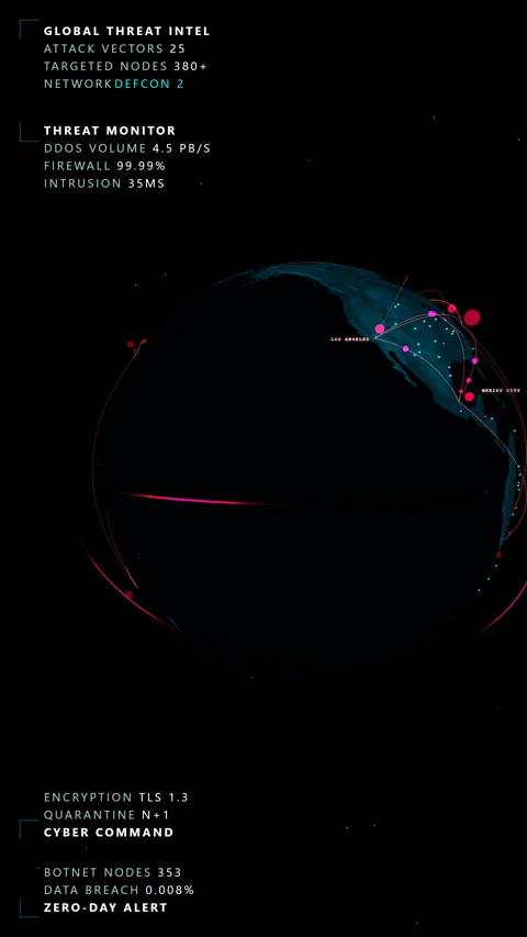 Tall sweeping motion tracing a vertical cyber-security, Vertical 9:16 4K Stock Footage 339093699