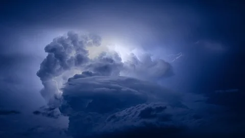 Tall Tornado in open Prairie Stock Footage