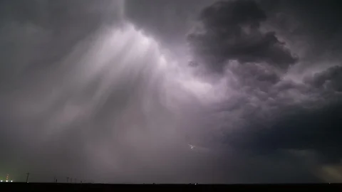 Tall Tornado in open Prairie Stock Footage