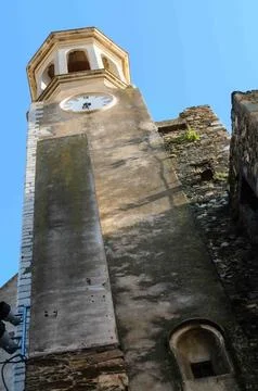 A tall tower with a clock on it Stock Photos