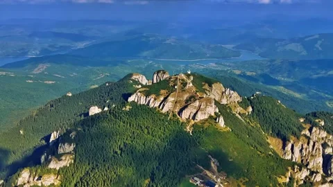 Tall Vertical Mountain Peaks Stock Footage 322829752