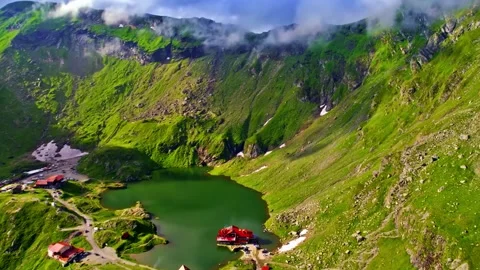 Tall Vertical Mountain Peaks Stock Footage 322829971