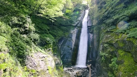 Tall waterfall Stock Footage 163122019