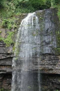 Tall Waterfall. Stock Photos