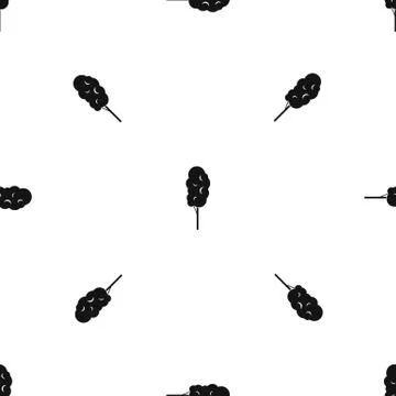 Tall wood pattern seamless black Stock Illustration