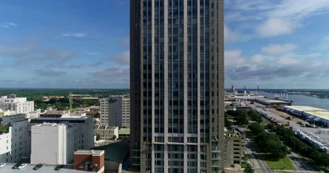 Tallest tower in downtown Mobile Stock Footage 201284413