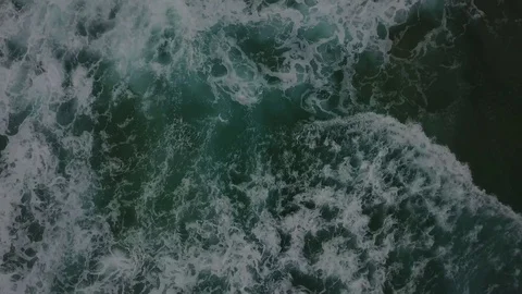 Tallow Beach, Byron Bay 4K Drone Footage on a dreary day Stock-Footage 83329826