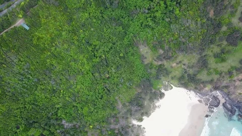 Tallow Beach, Byron Bay Drone Shot Stock-Footage 83067916