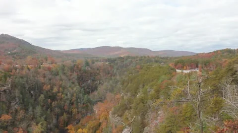 Tallulah Falls (pan) Stock Footage 12570846