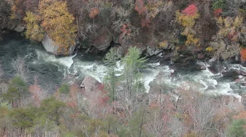 Tallulah Gorge (pan) Stock Footage 12568273