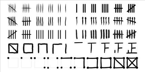 Tally marks Stock Illustration