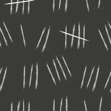 Tally marks wall sticks lines counter seamless pattern. Counting signs chalk on Stock Illustration