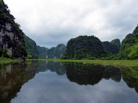 Tam Coc river Stock Photos