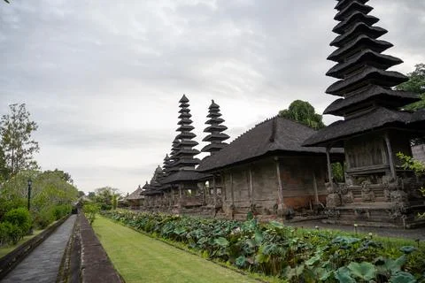 Taman Ayun Temple Complex and Landscaped Grounds Stock Photos