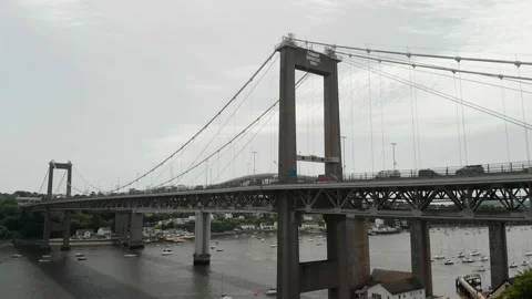TAMAR BRIDGe Ascending Video stock 198208831