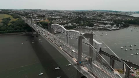 TAMAR BRIDGE Video stock 198208390