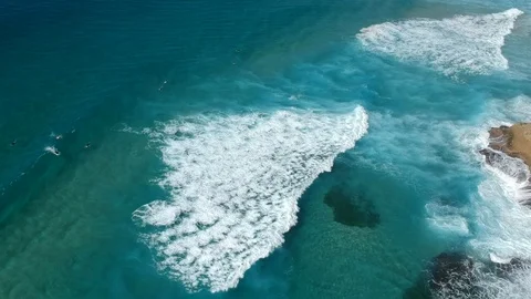 Tamara Beach Drone Surf, Sydney Australia Stock Footage 87895539