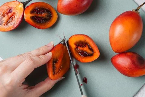 Tamarillo fruit Stock Photos