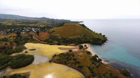 Tamarind beach panoramic Stock Footage 88138938