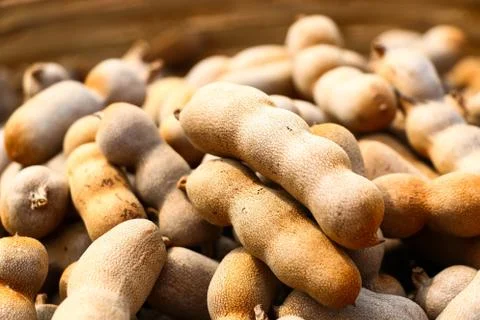 Tamarind fruit background Stock Photos