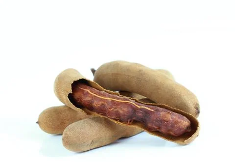 Tamarind isolated on white background Stock Photos